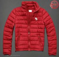 heren abercrombie fitch donsjassen moose logo rood Echt Online 92nio975